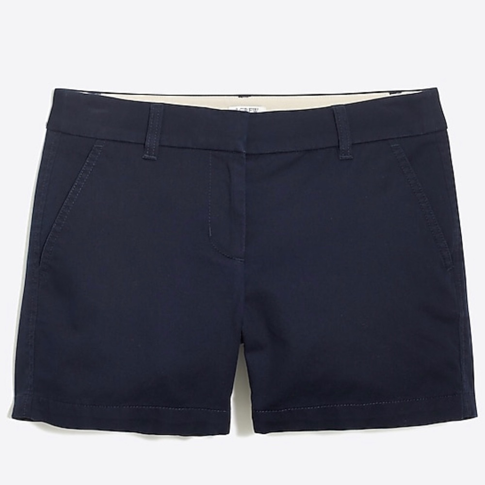 JCrew Factory navy 5” chino shorts size 6 NWT